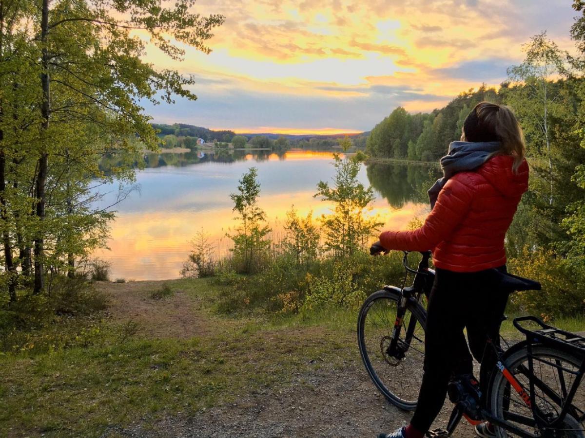 Ferienwohnung Schwalbennest Am Igelsbachsee Absberg Bagian luar foto